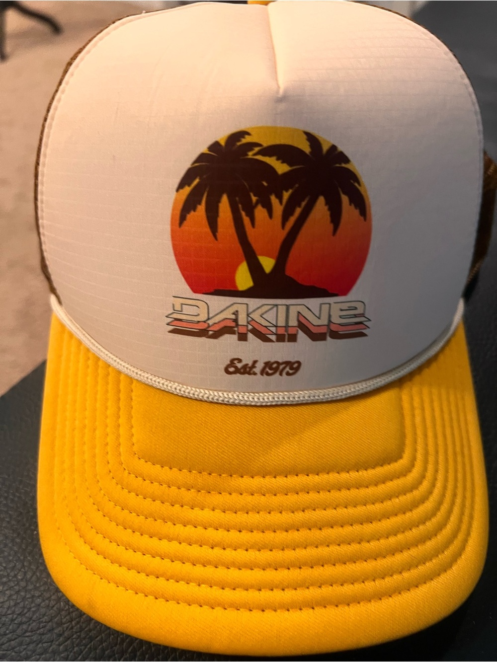 Dakine Trucker Hat Sunset Palm Tree Graphic Snapback Cap - Picture 2 of 14